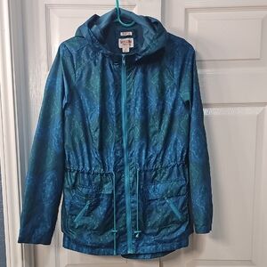 Mossimo Supply Co. Utility Teal Water Resistant Windbreaker Gorpcore L